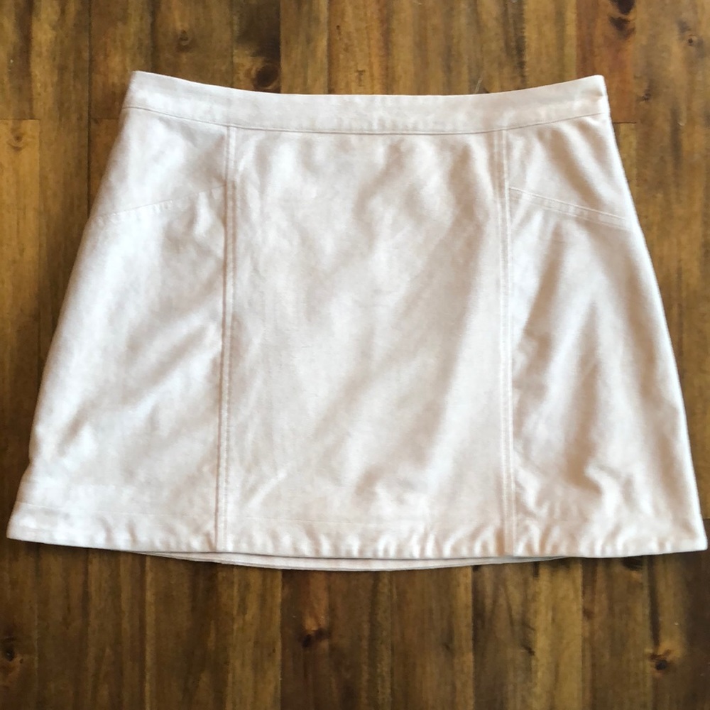 Abercrombie & Fitch Light Tan/Beige Faux Suede Miniskirt 10